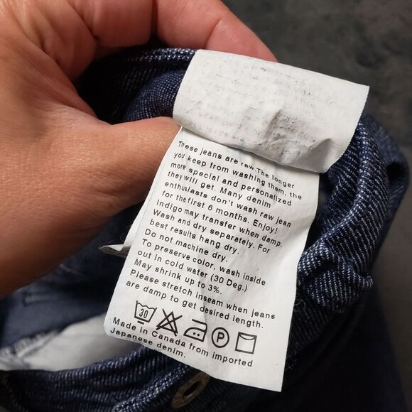 Naked and Famous - Raw Denim - Silk - The Skinny Silk Blend Denim - Size 28 - Picture 12 of 16